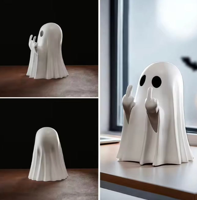 cute Halloween ghost statue