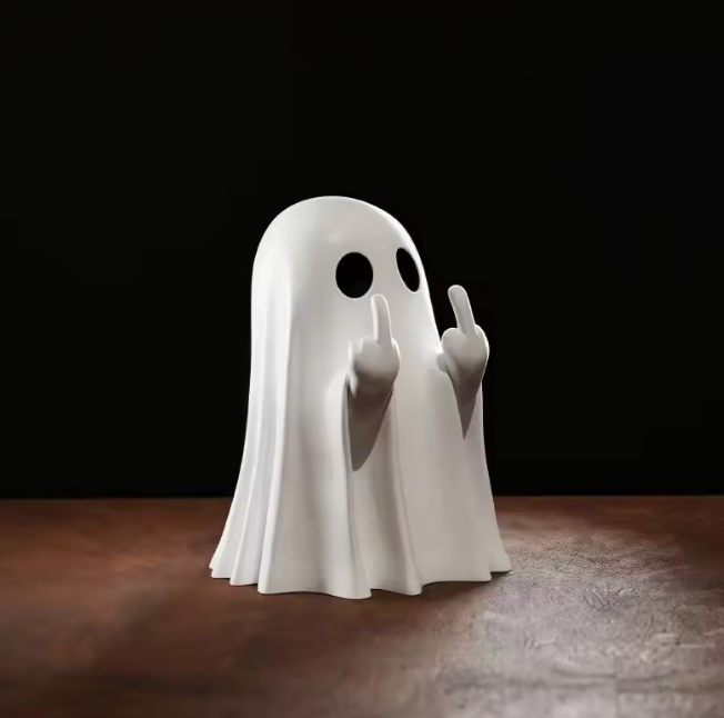 cute Halloween ghost statue