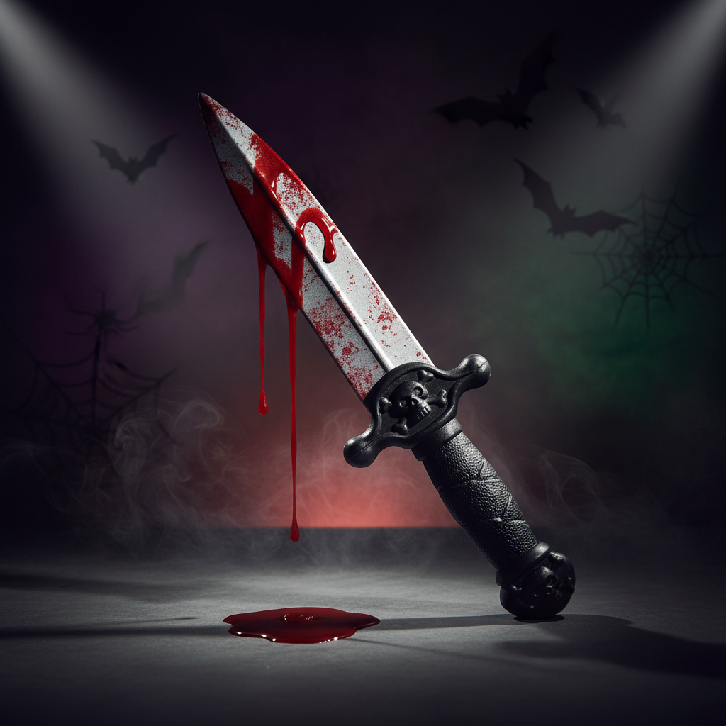 Retractable plastic dagger