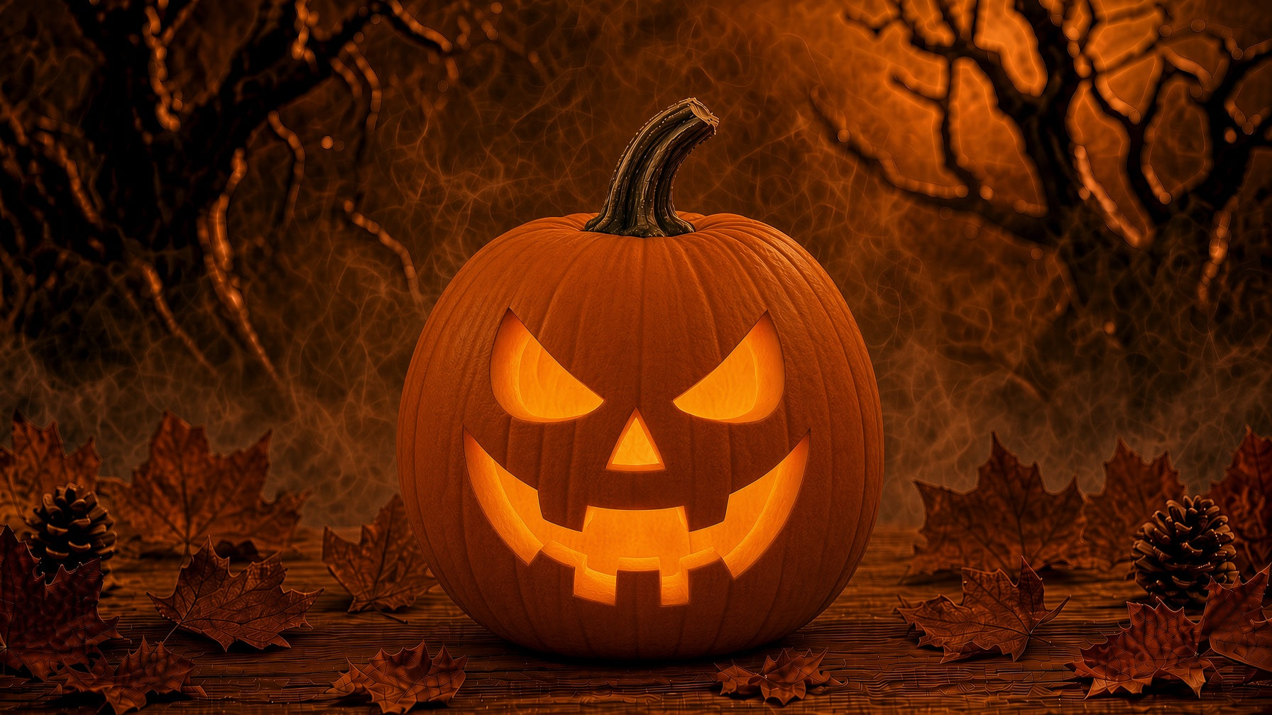 citrouille d'halloween a led