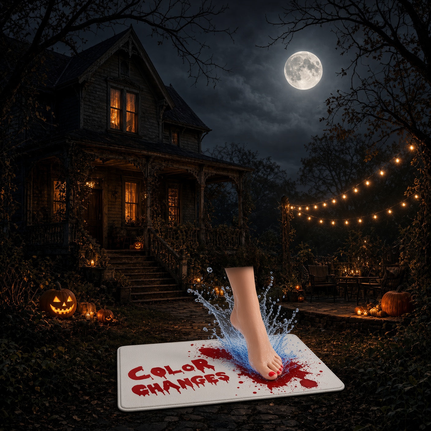 tapis de bain halloween