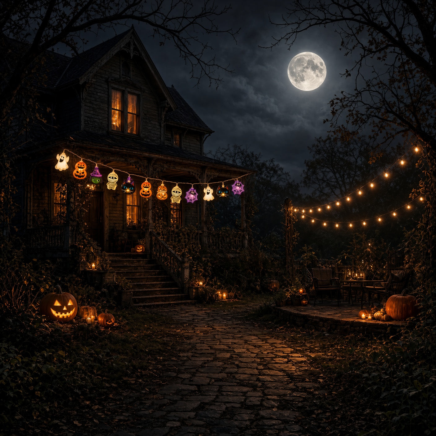 guirlande lumineuse d'halloween