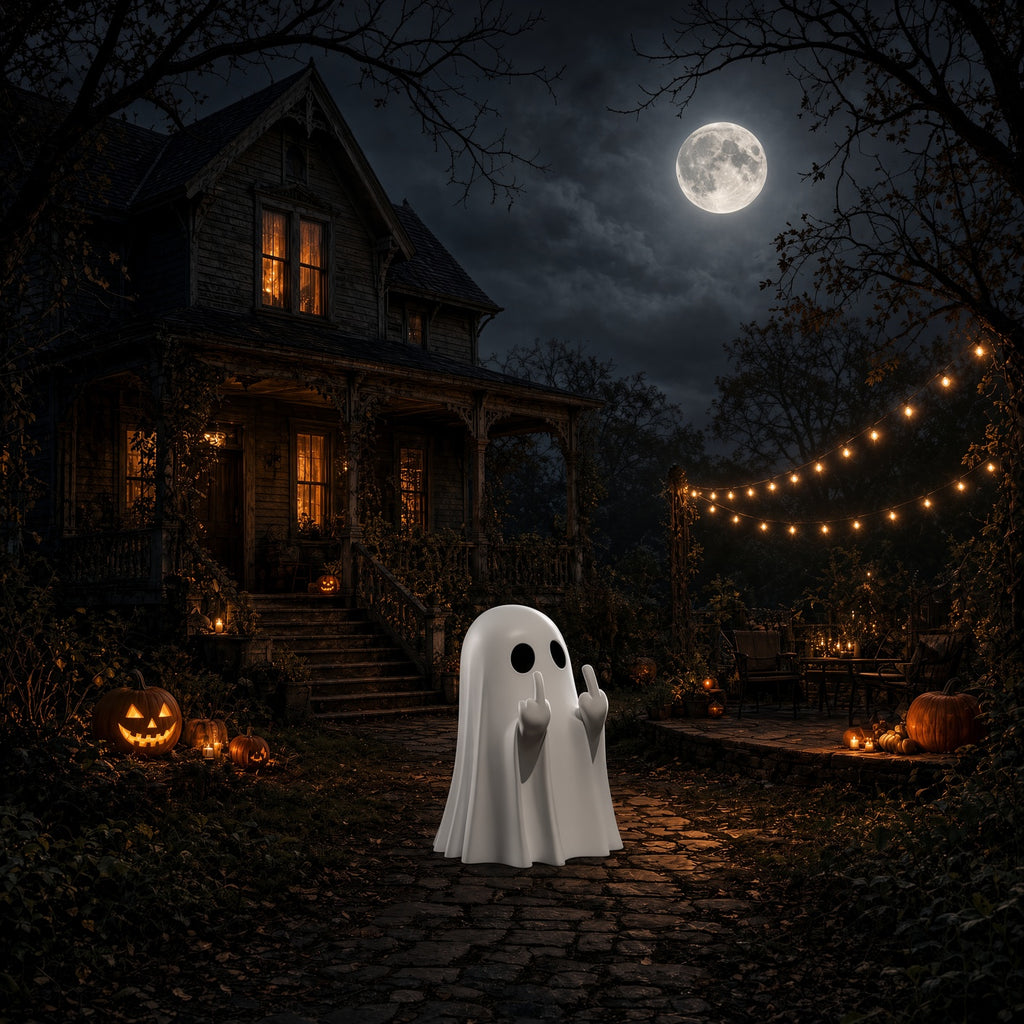cute Halloween ghost statue